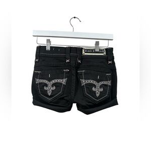 Rock Revival Black Shorts
